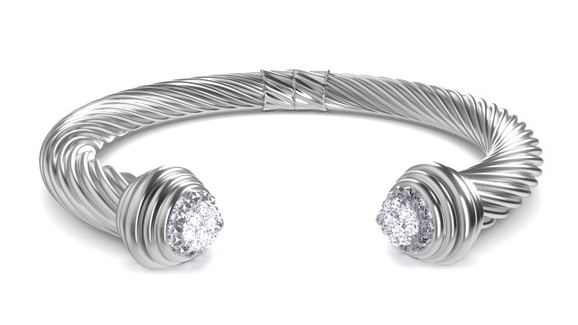 twisted bracelet 2 Modèle 3D .c4d .max .obj .3ds .fbx .stl .blend