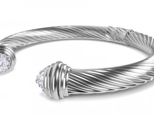 twisted bracelet 2 3D Model