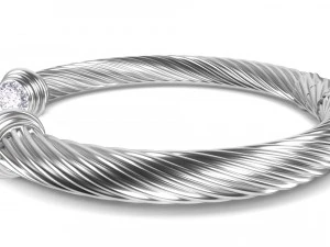 twisted bracelet 2 3D Model