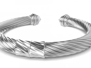 twisted bracelet 2 3D Model