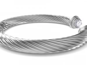 twisted bracelet 2 3D Model