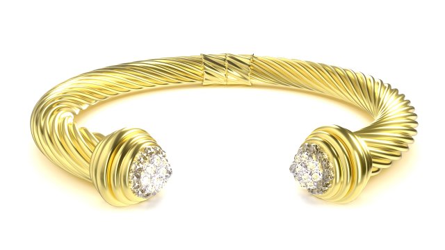 twisted bracelet 3 Modello 3D .c4d .max .obj .3ds .fbx .stl .blend 