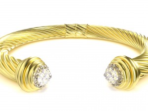 twisted bracelet 3 Modèle 3D