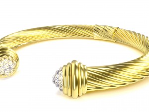 twisted bracelet 3 Modello 3D