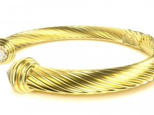 twisted bracelet 3 Modello 3D