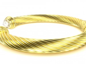 twisted bracelet 3 Modello 3D
