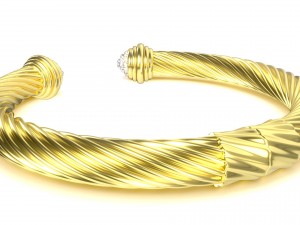 twisted bracelet 3 Modello 3D