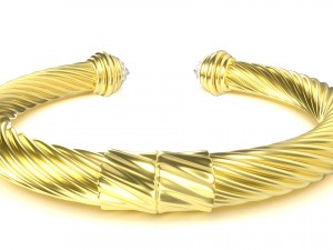 twisted bracelet 3 Modello 3D