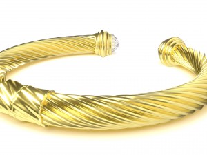 twisted bracelet 3 Modello 3D