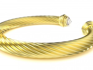 twisted bracelet 3 Modello 3D