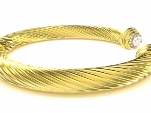 twisted bracelet 3 Modello 3D