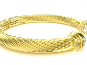 twisted bracelet 3 Modello 3D