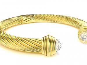 twisted bracelet 3 Modello 3D