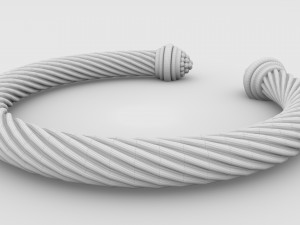 twisted bracelet 3 Modello 3D