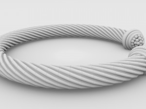 twisted bracelet 3 Modello 3D