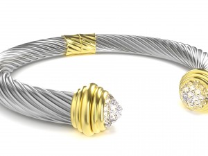 twisted bracelet 4 3D Model