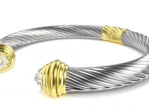 twisted bracelet 4 Modello 3D