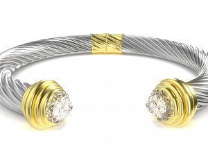 twisted bracelet 4 Modello 3D