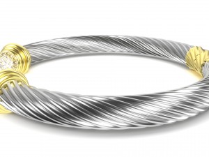 twisted bracelet 4 Modello 3D