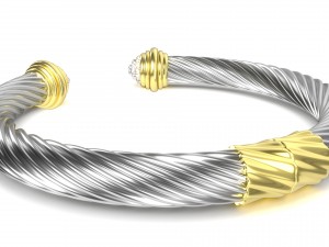 twisted bracelet 4 Modello 3D