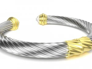 ツイストブレスレット4 3Dモデル