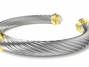 twisted bracelet 4 Modello 3D