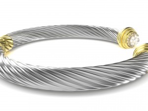 twisted bracelet 4 Modello 3D