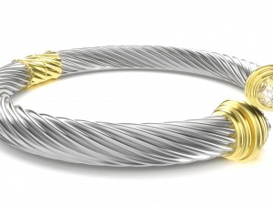 twisted bracelet 4 Modello 3D