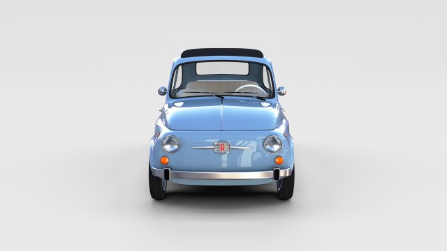 fiat nuova 500 1957 rev Modelo 3D .c4d .max .obj .3ds .fbx .stl .blend 