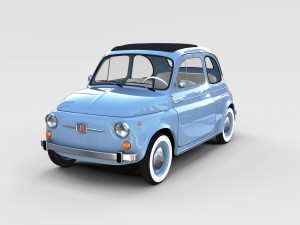 fiat nuova 500 1957 rev Modelo 3D