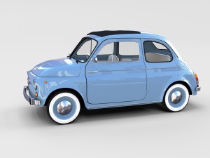 fiat nuova 500 1957 rev Modelo 3D