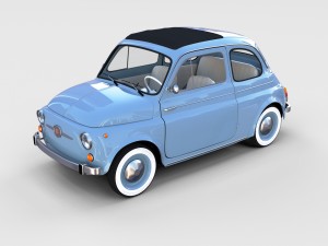 fiat nuova 500 1957 rev Modelo 3D