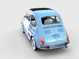 fiat nuova 500 1957 rev Modelo 3D