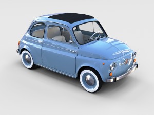 fiat nuova 500 1957 rev Modelo 3D