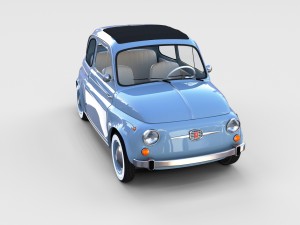 fiat nuova 500 1957 rev Modelo 3D