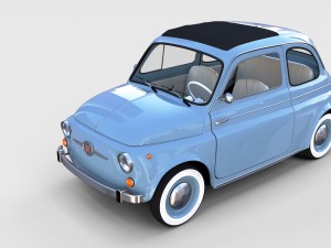 fiat nuova 500 1957 rev Modelo 3D