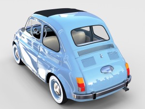fiat nuova 500 1957 rev Modelo 3D