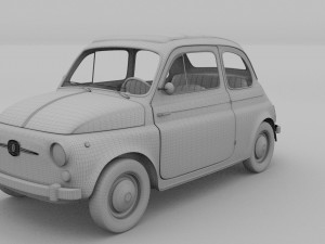 fiat nuova 500 1957 rev Modelo 3D