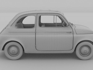fiat nuova 500 1957 rev Modelo 3D