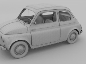 fiat nuova 500 1957 rev Modelo 3D