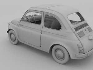 fiat nuova 500 1957 rev Modelo 3D