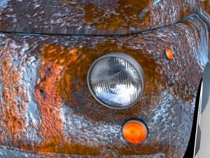 rusty fiat 500 nuova rev 3D Модель
