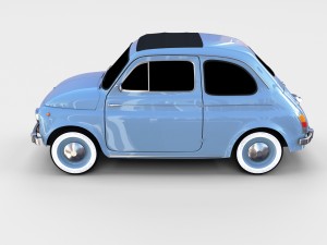 fiat 500 nuova 1957 rev 3D 모델
