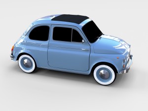 fiat 500 nuova 1957 rev 3D 모델