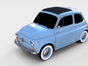 fiat 500 nuova 1957 rev 3D 모델