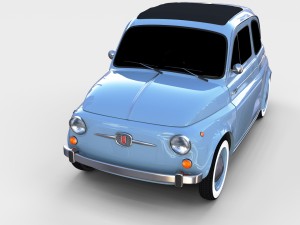 fiat 500 nuova 1957 rev 3D 모델
