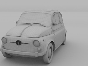 fiat 500 nuova 1957 rev 3D 모델