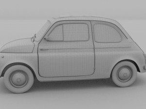 fiat 500 nuova 1957 rev 3D 모델
