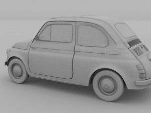 fiat 500 nuova 1957 rev 3D 모델