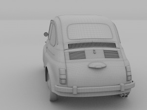 fiat 500 nuova 1957 rev 3D 모델